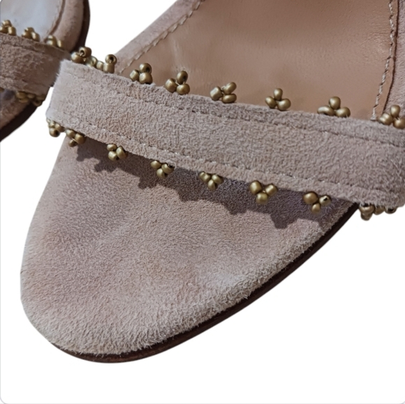 Ulla Johnson Dani Tassel Heels Rose Suede - Picture 6 of 16